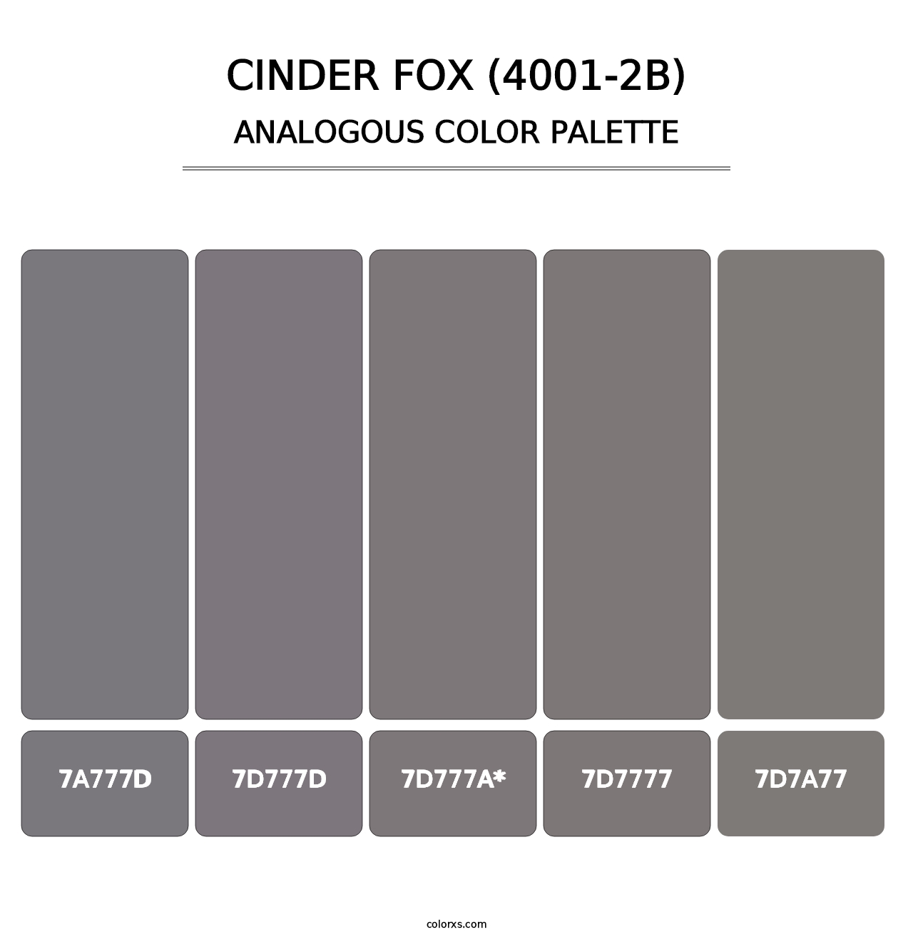 Cinder Fox (4001-2B) - Analogous Color Palette