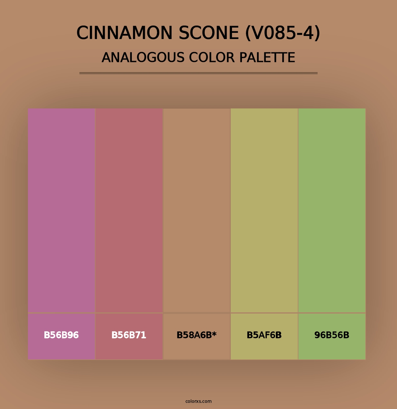 Cinnamon Scone (V085-4) - Analogous Color Palette