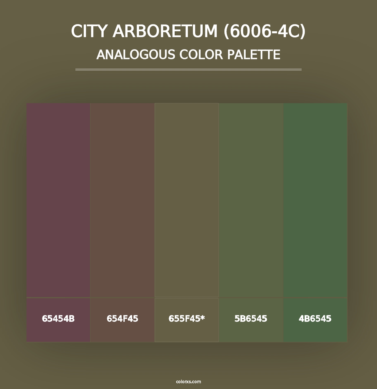 City Arboretum (6006-4C) - Analogous Color Palette