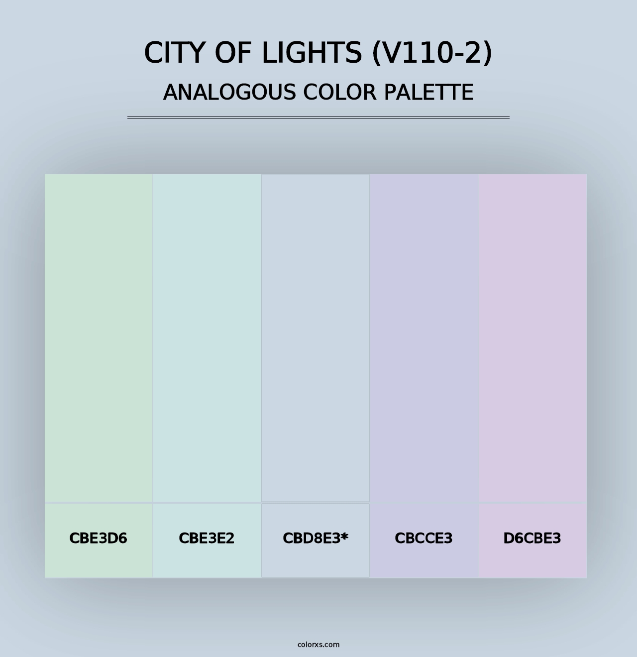 City of Lights (V110-2) - Analogous Color Palette