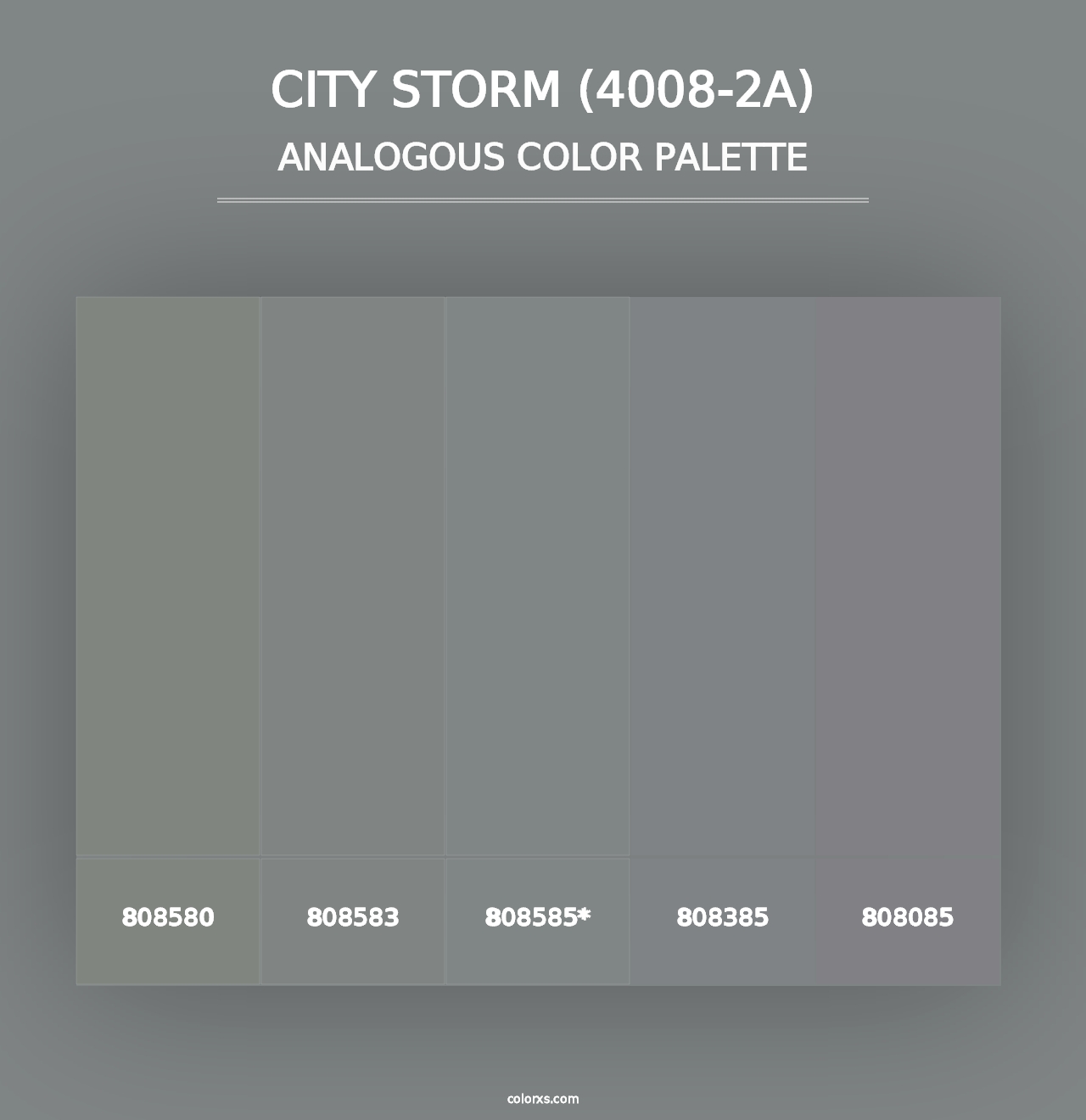 City Storm (4008-2A) - Analogous Color Palette