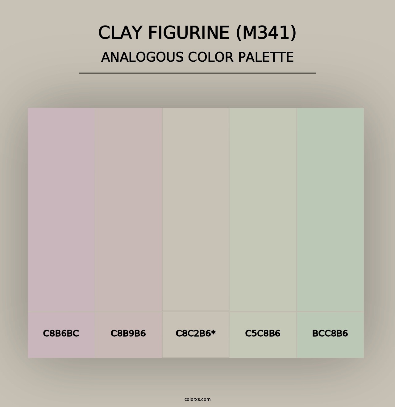 Clay Figurine (M341) - Analogous Color Palette