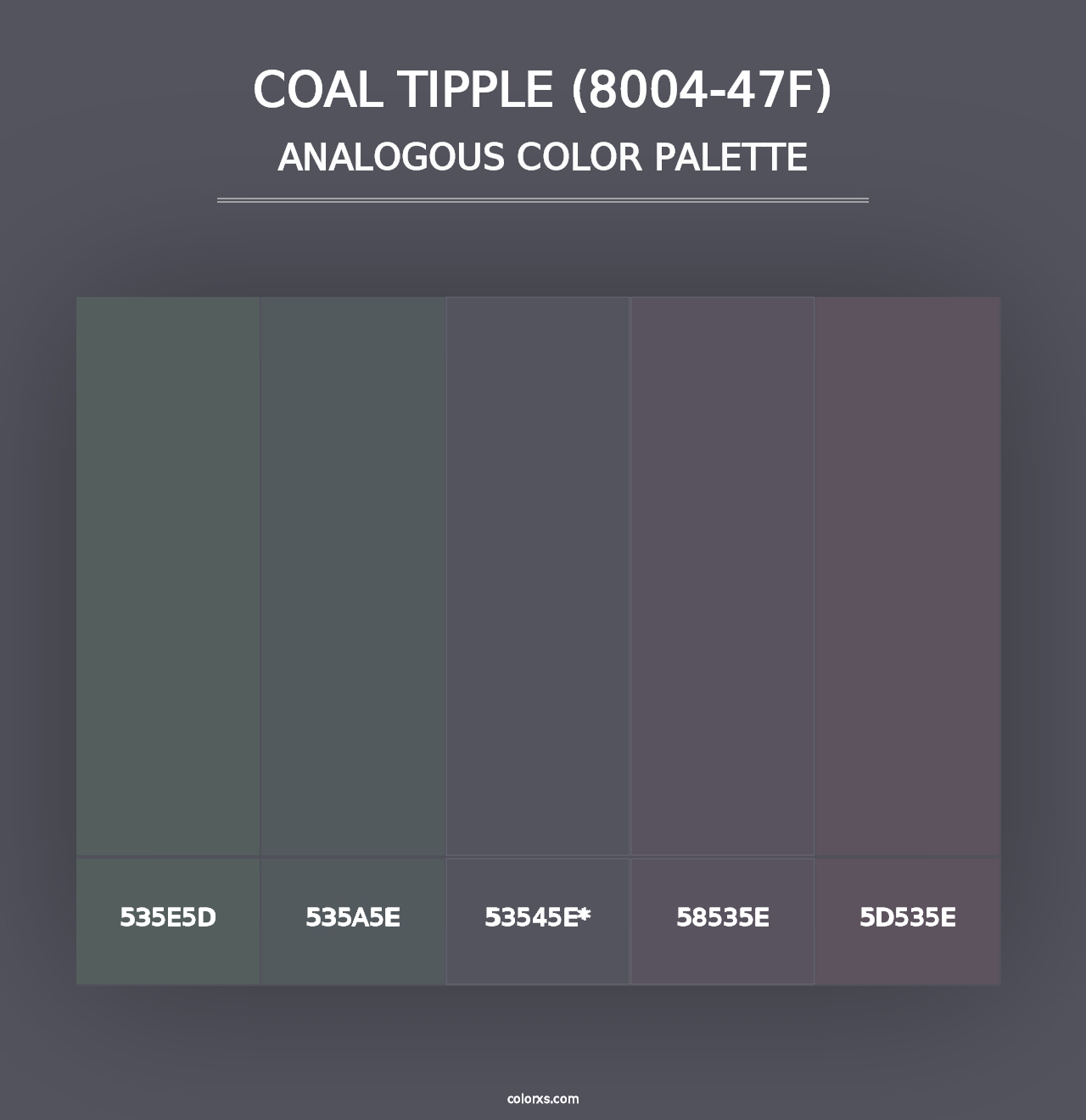 Coal Tipple (8004-47F) - Analogous Color Palette