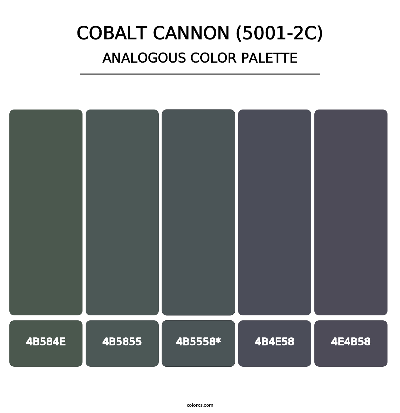 Cobalt Cannon (5001-2C) - Analogous Color Palette