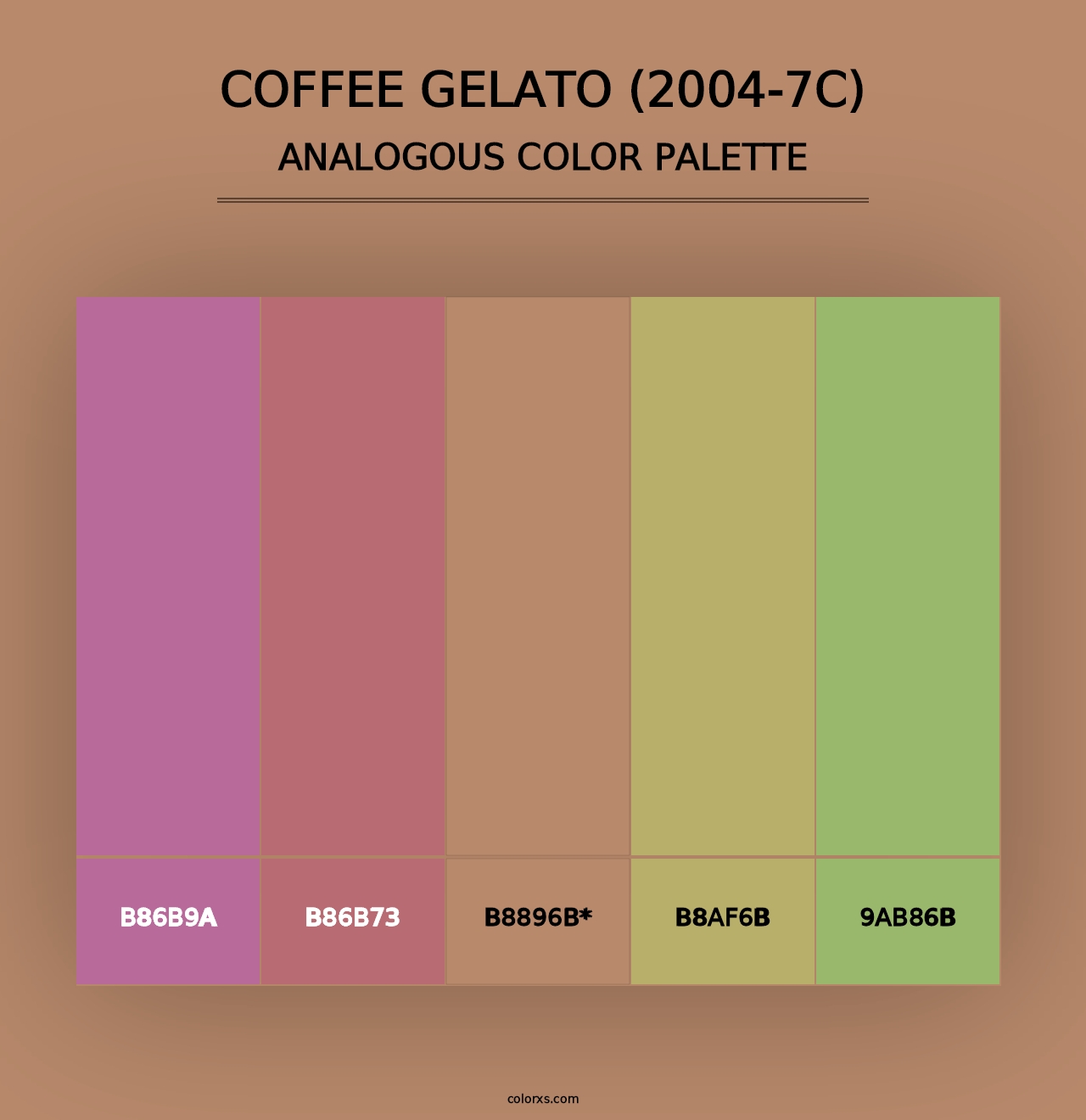 Coffee Gelato (2004-7C) - Analogous Color Palette