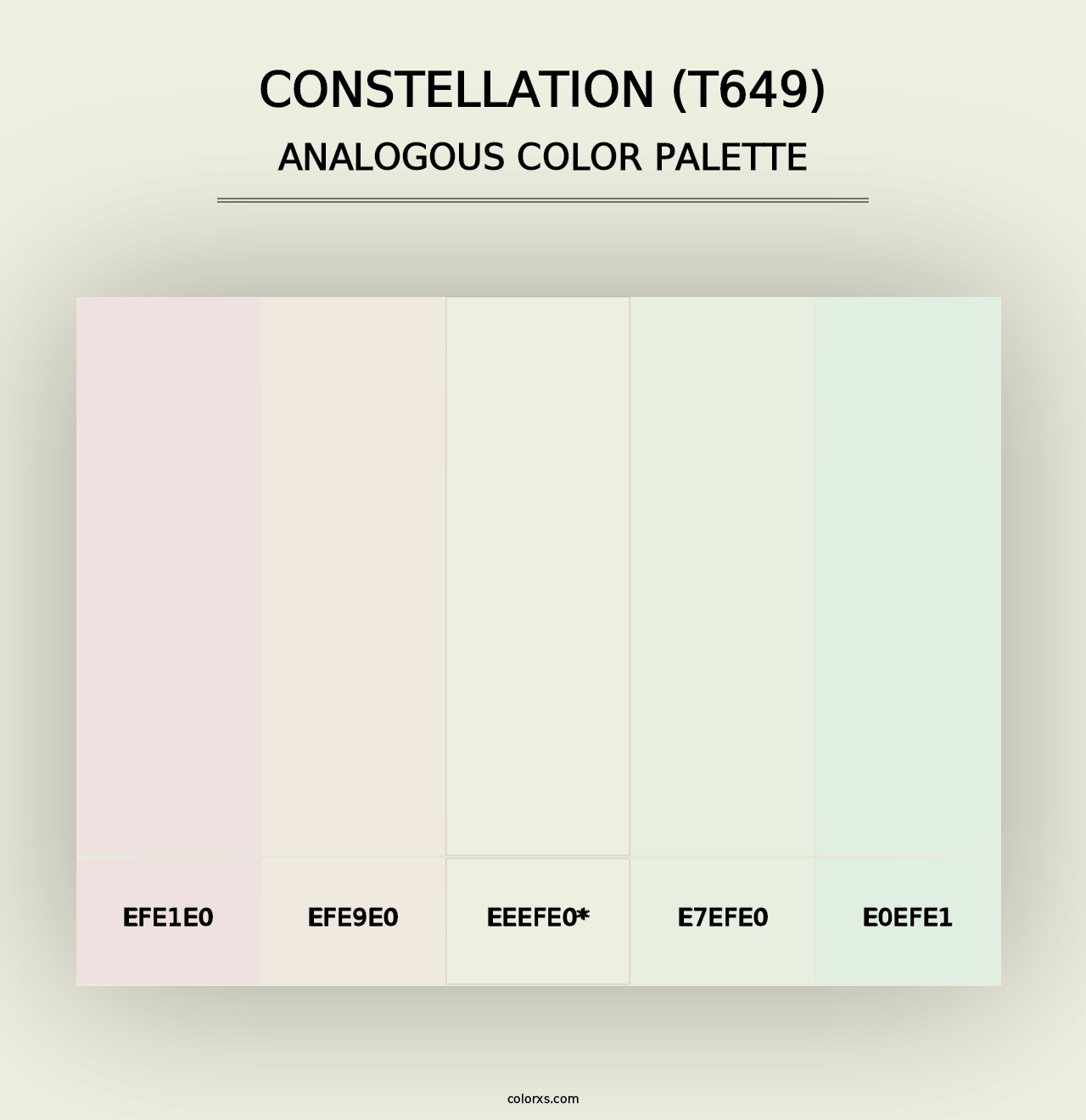 Constellation (T649) - Analogous Color Palette