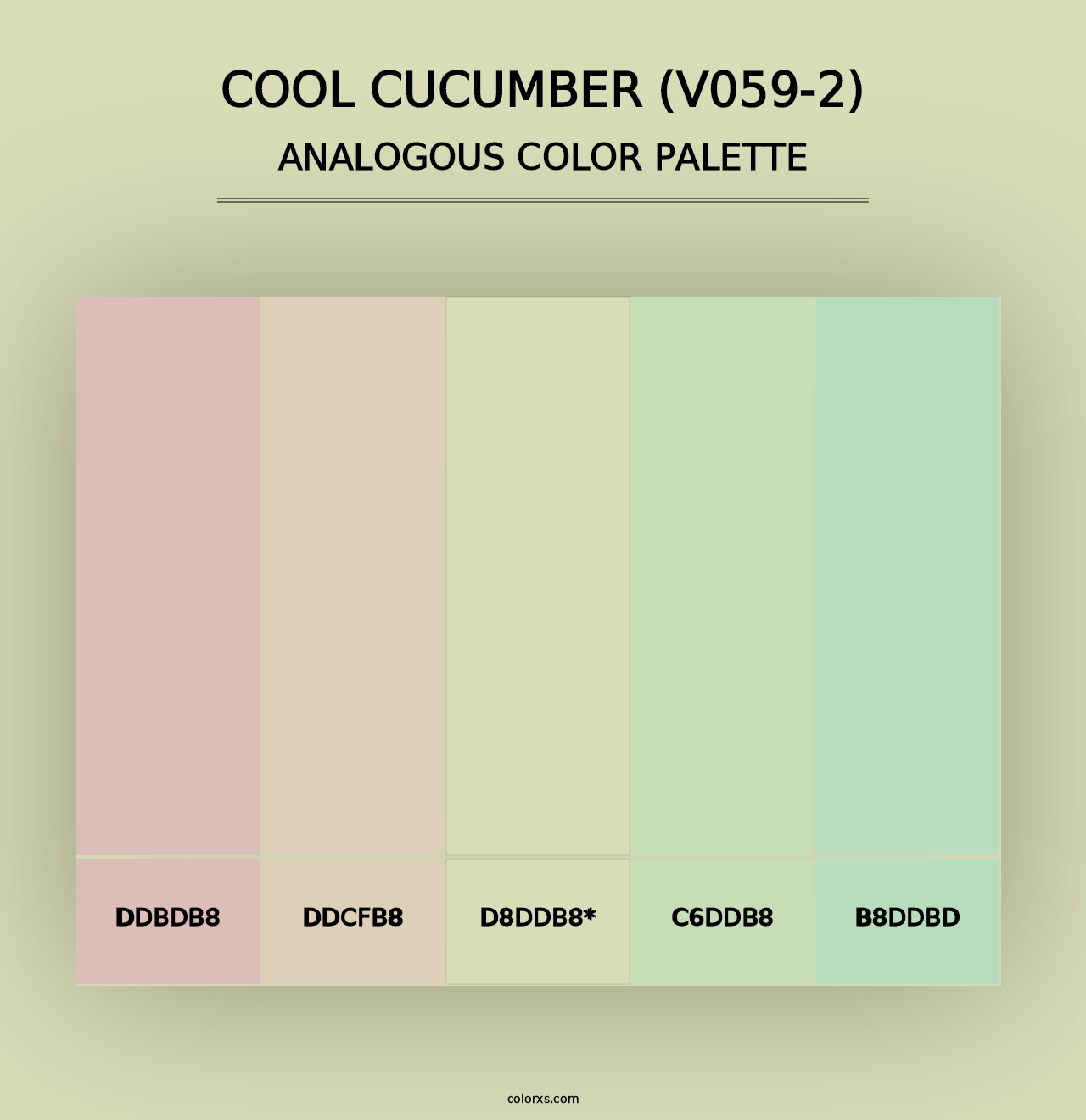 Cool Cucumber (V059-2) - Analogous Color Palette