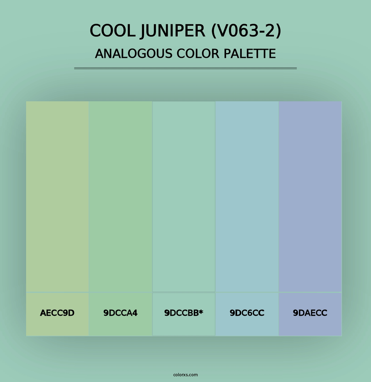 Cool Juniper (V063-2) - Analogous Color Palette