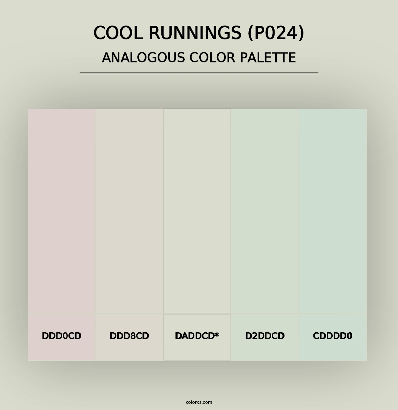 Cool Runnings (P024) - Analogous Color Palette