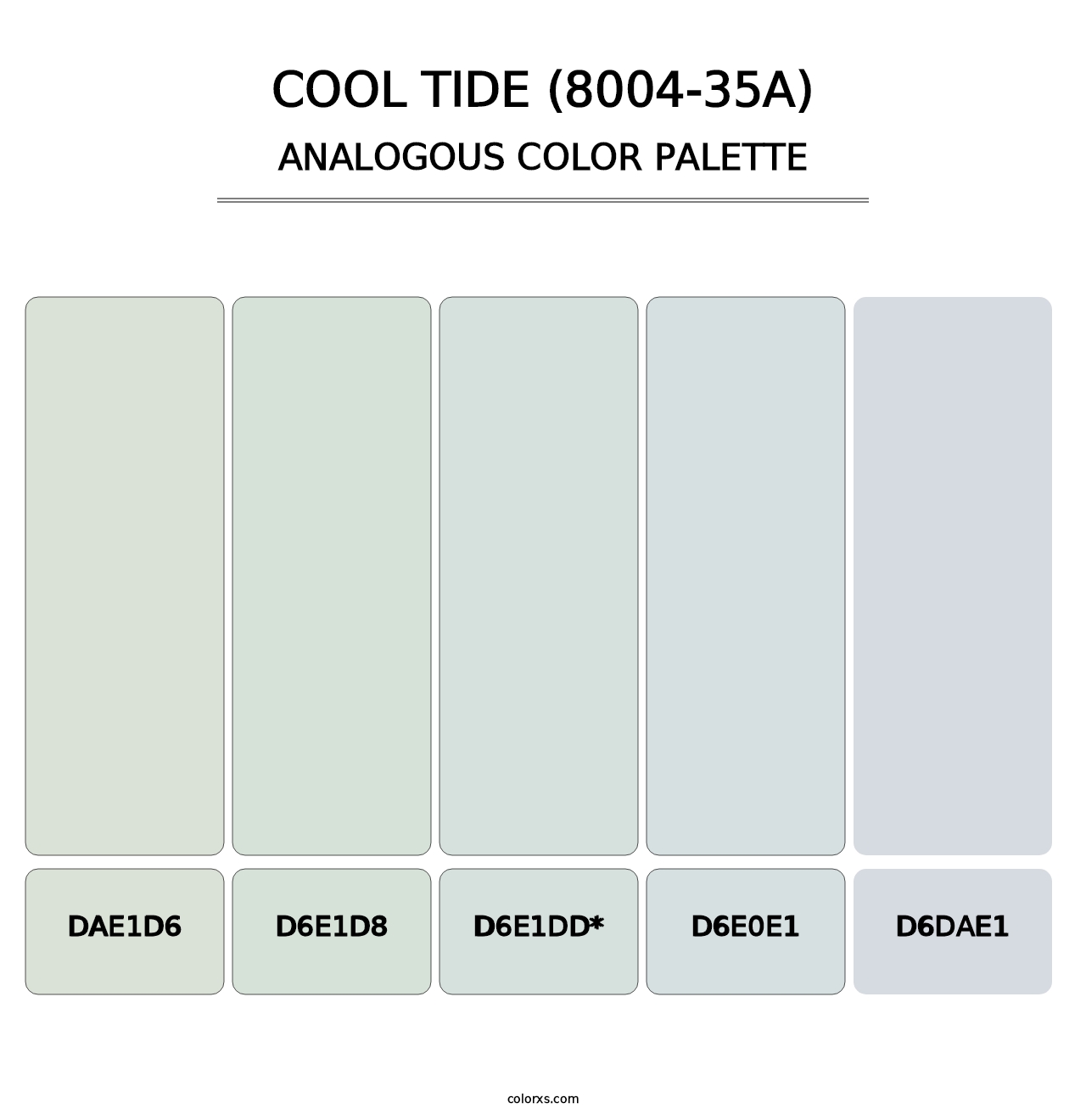 Cool Tide (8004-35A) - Analogous Color Palette