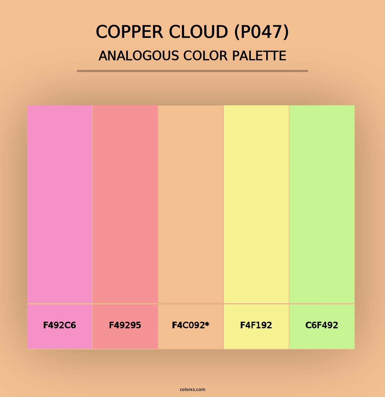 Copper Cloud (P047) - Analogous Color Palette