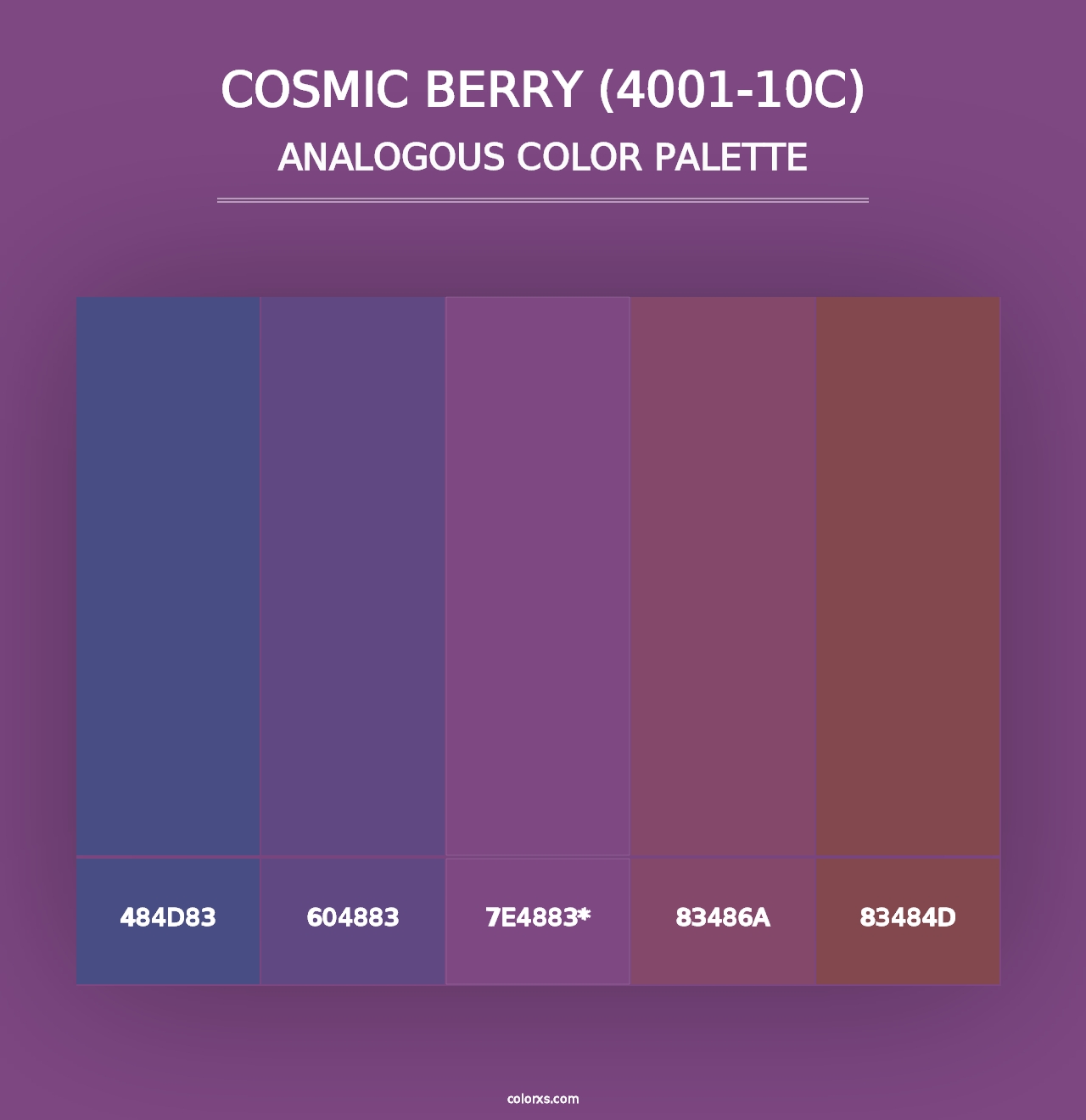 Cosmic Berry (4001-10C) - Analogous Color Palette