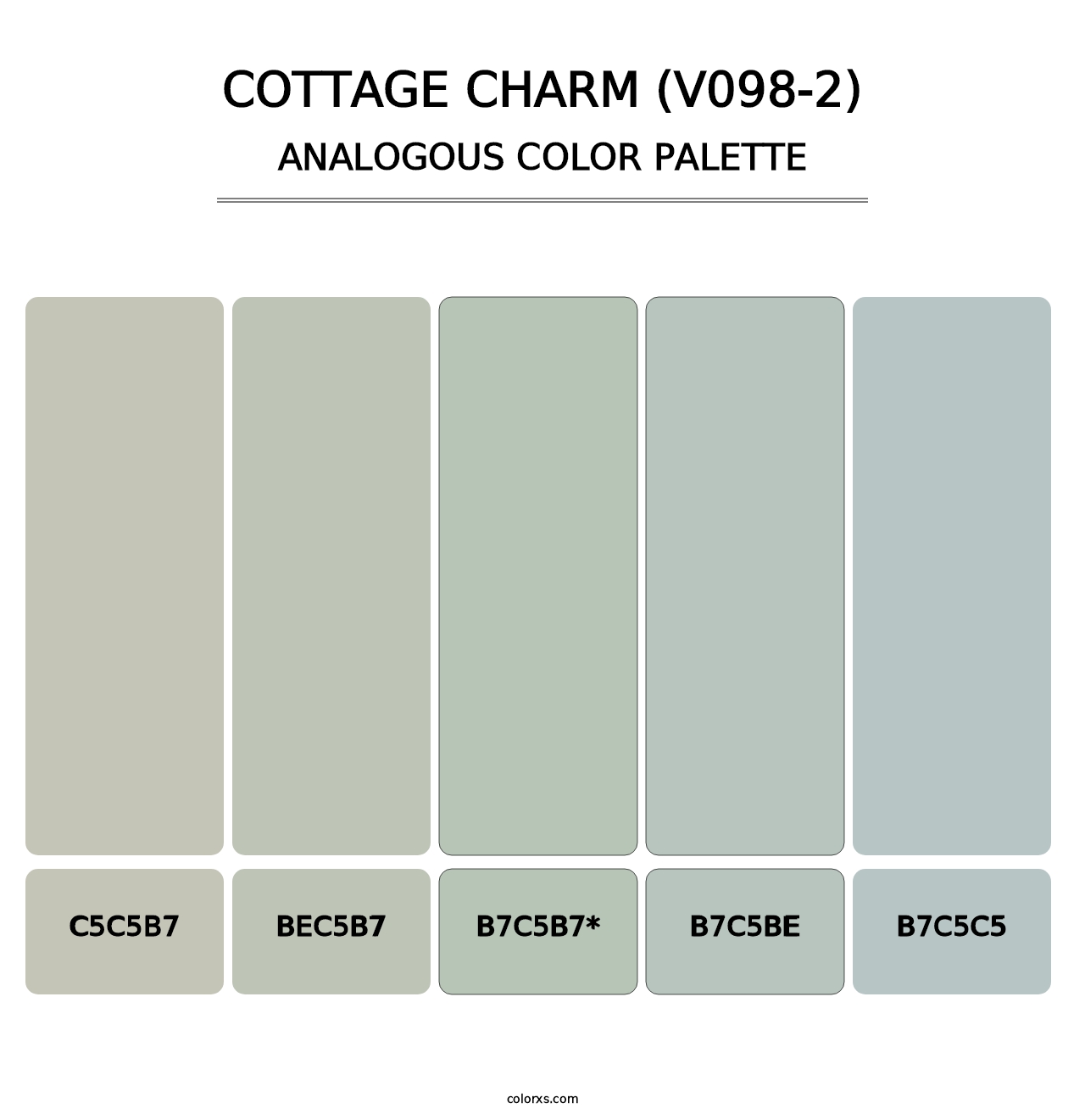 Cottage Charm (V098-2) - Analogous Color Palette