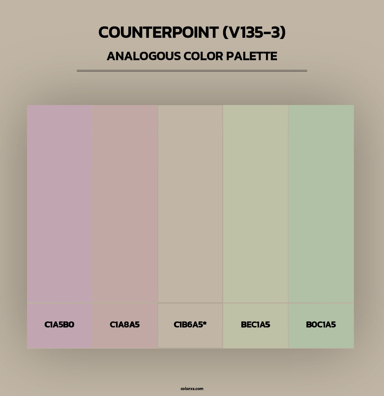 Counterpoint (V135-3) - Analogous Color Palette