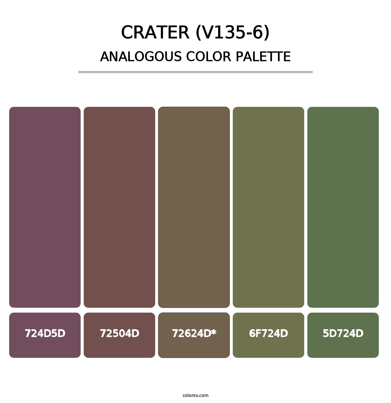 Crater (V135-6) - Analogous Color Palette