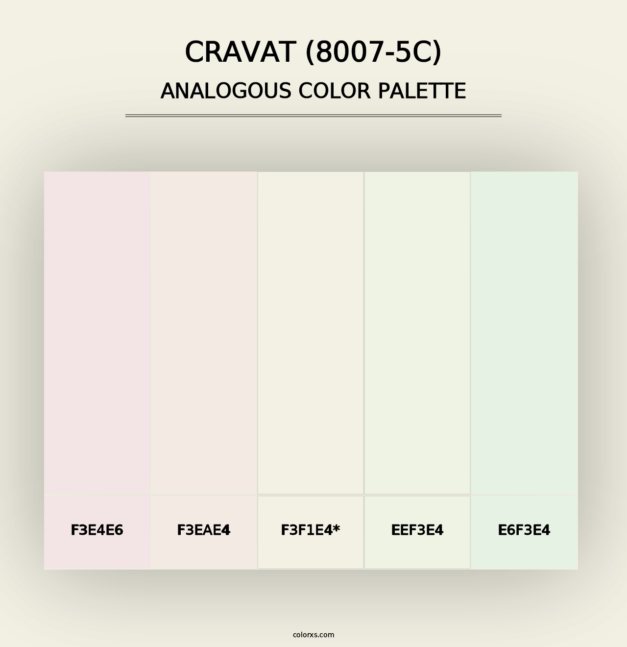 Cravat (8007-5C) - Analogous Color Palette