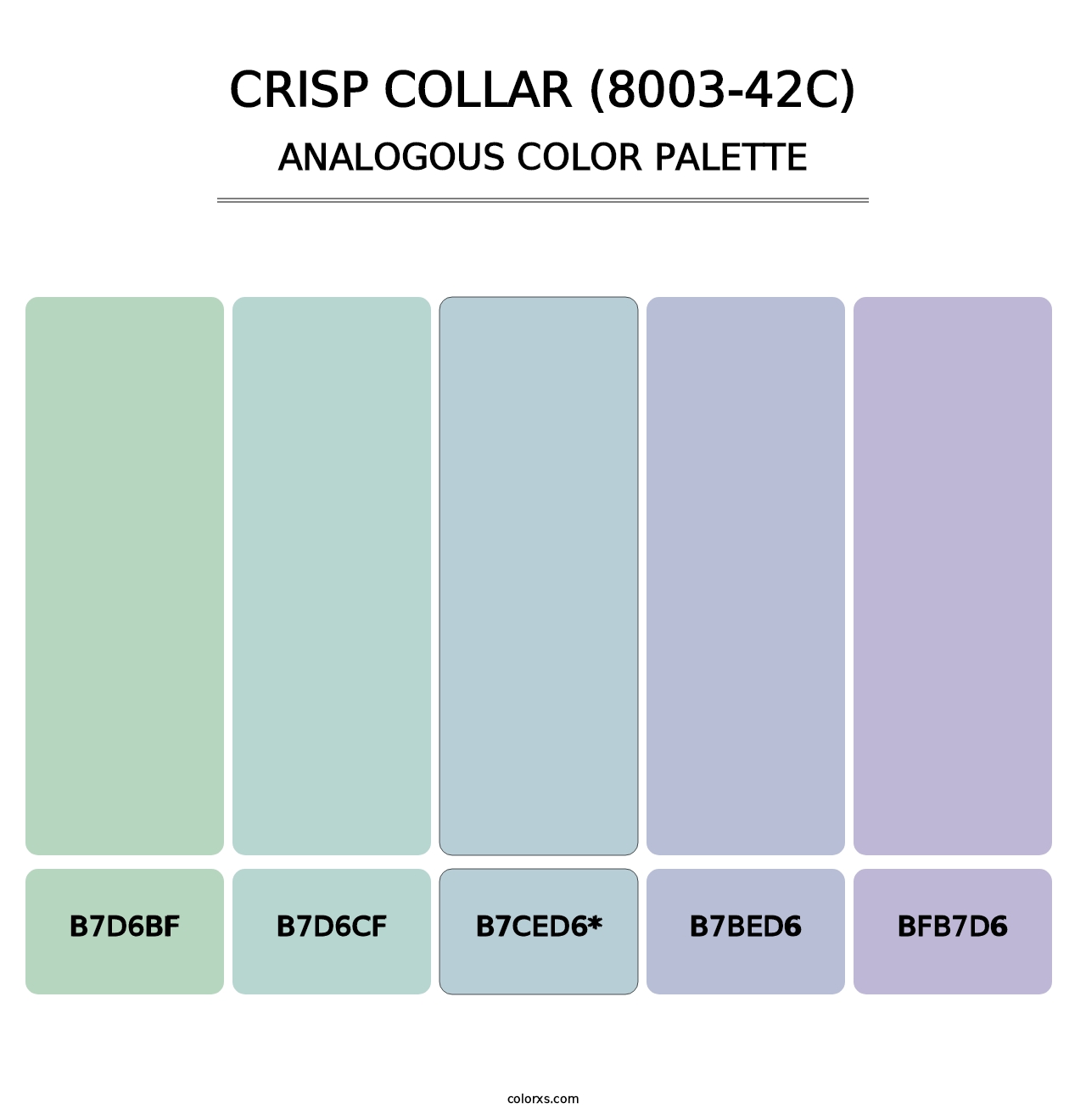 Crisp Collar (8003-42C) - Analogous Color Palette