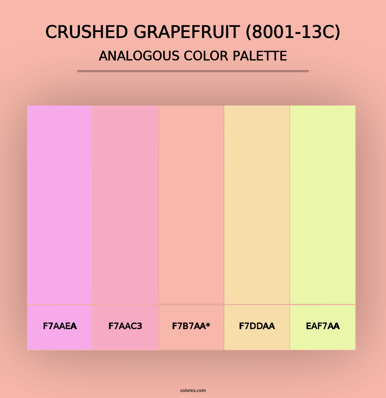 Crushed Grapefruit (8001-13C) - Analogous Color Palette