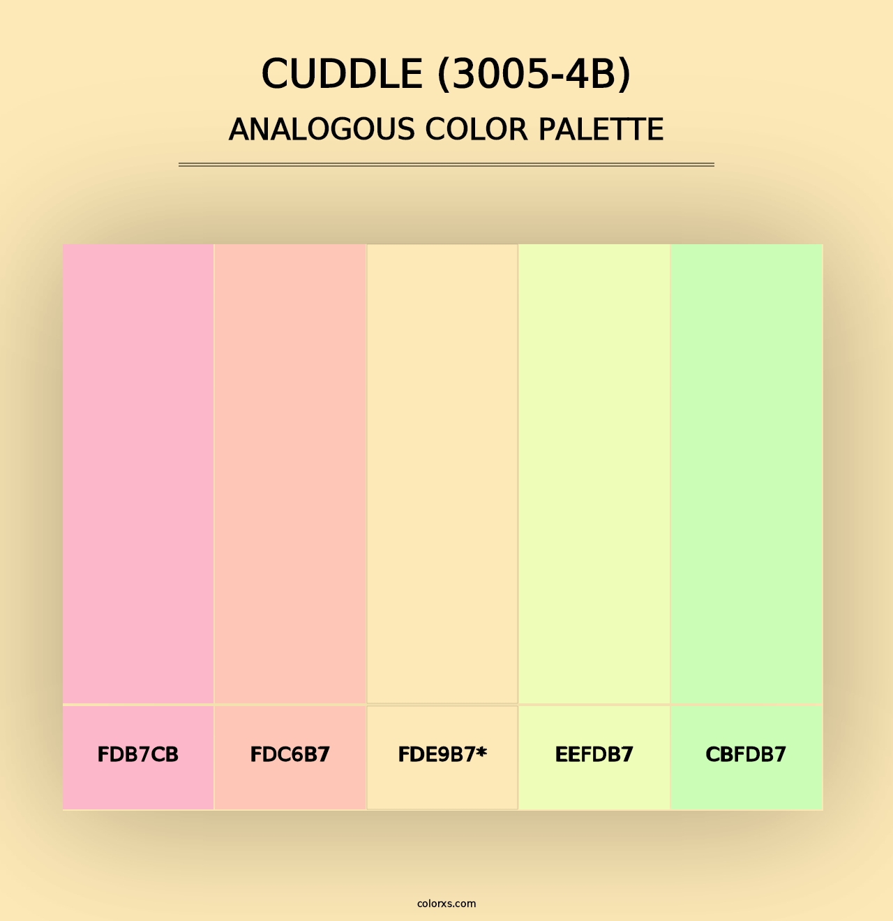 Cuddle (3005-4B) - Analogous Color Palette