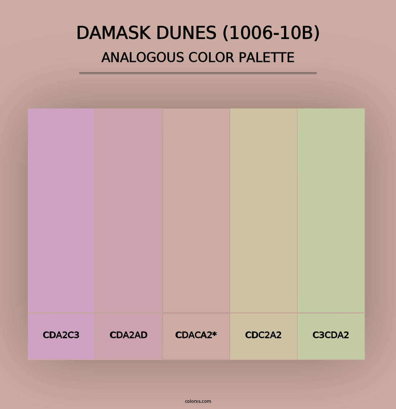 Damask Dunes (1006-10B) - Analogous Color Palette