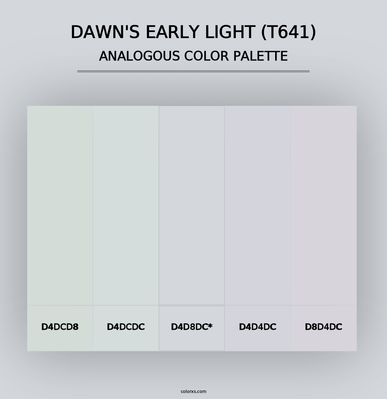 Dawn's Early Light (T641) - Analogous Color Palette