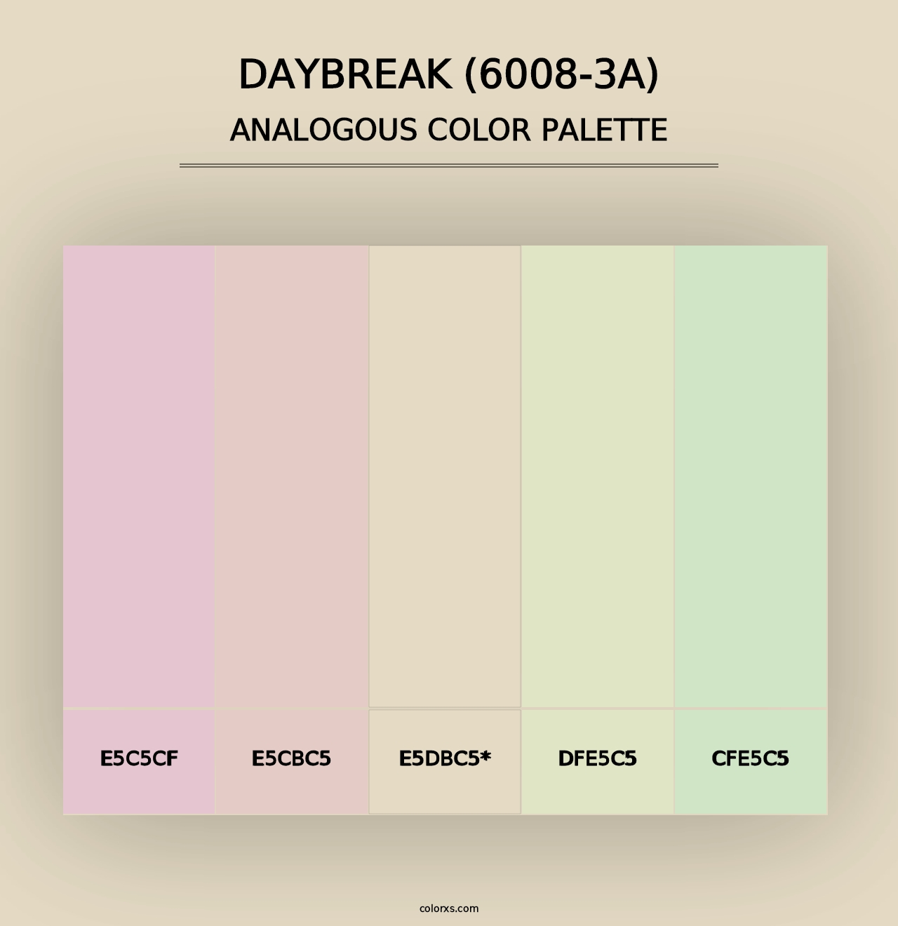 Daybreak (6008-3A) - Analogous Color Palette