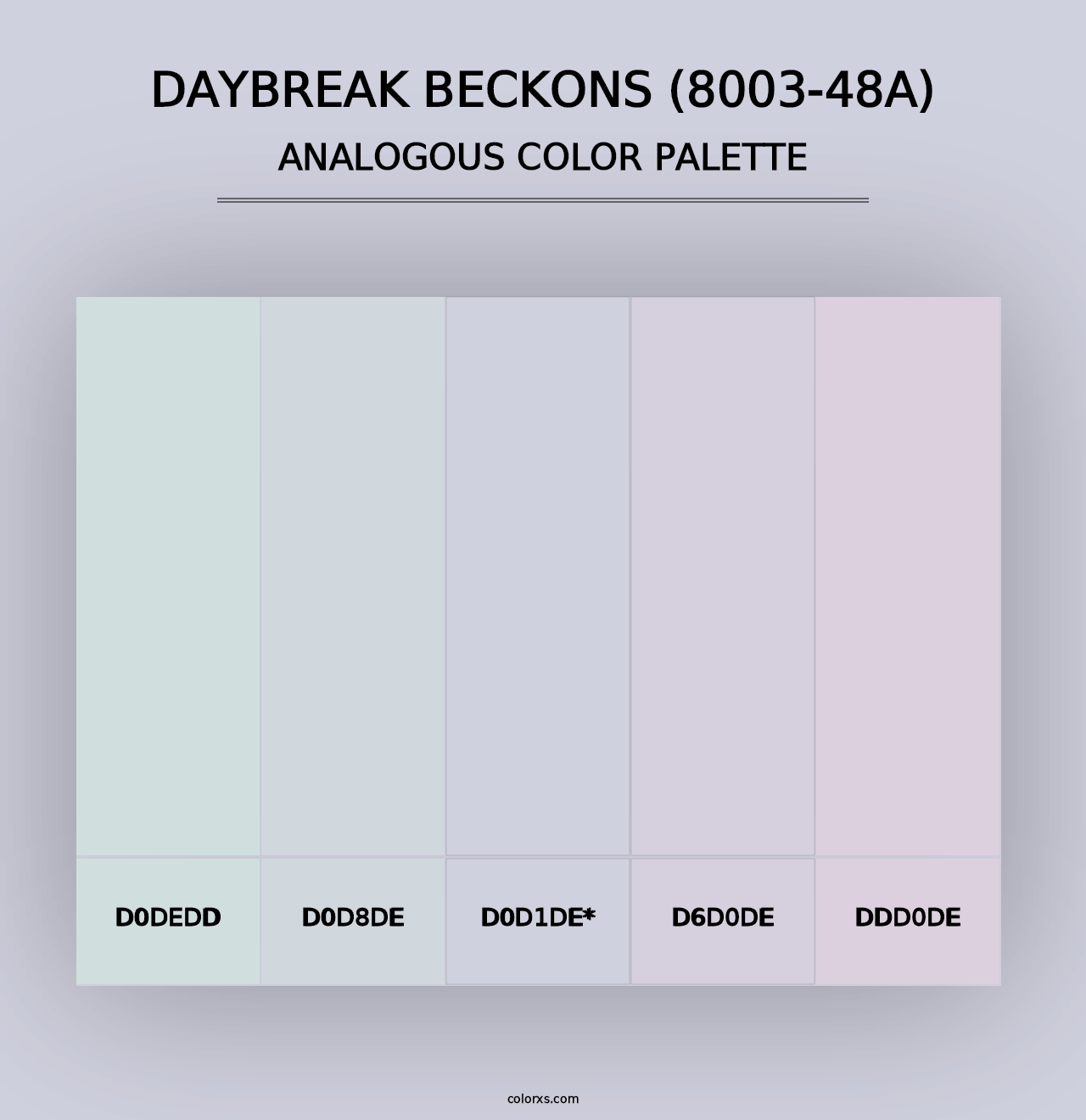 Daybreak Beckons (8003-48A) - Analogous Color Palette