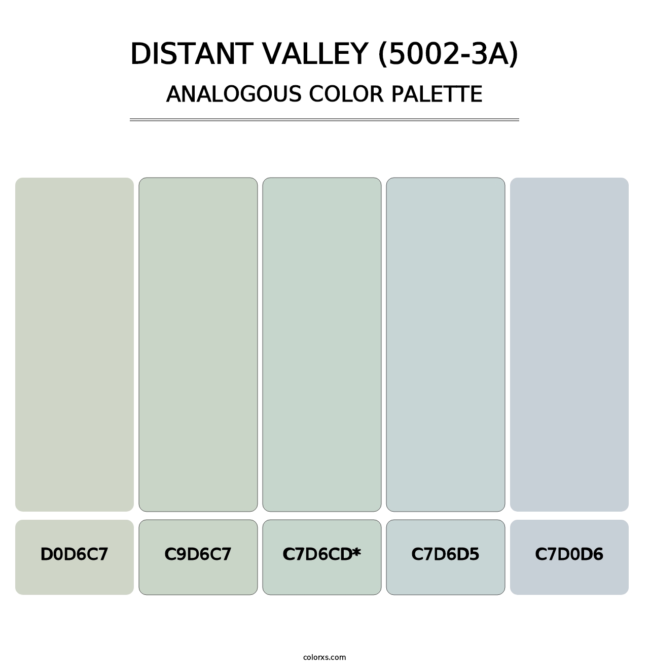 Distant Valley (5002-3A) - Analogous Color Palette