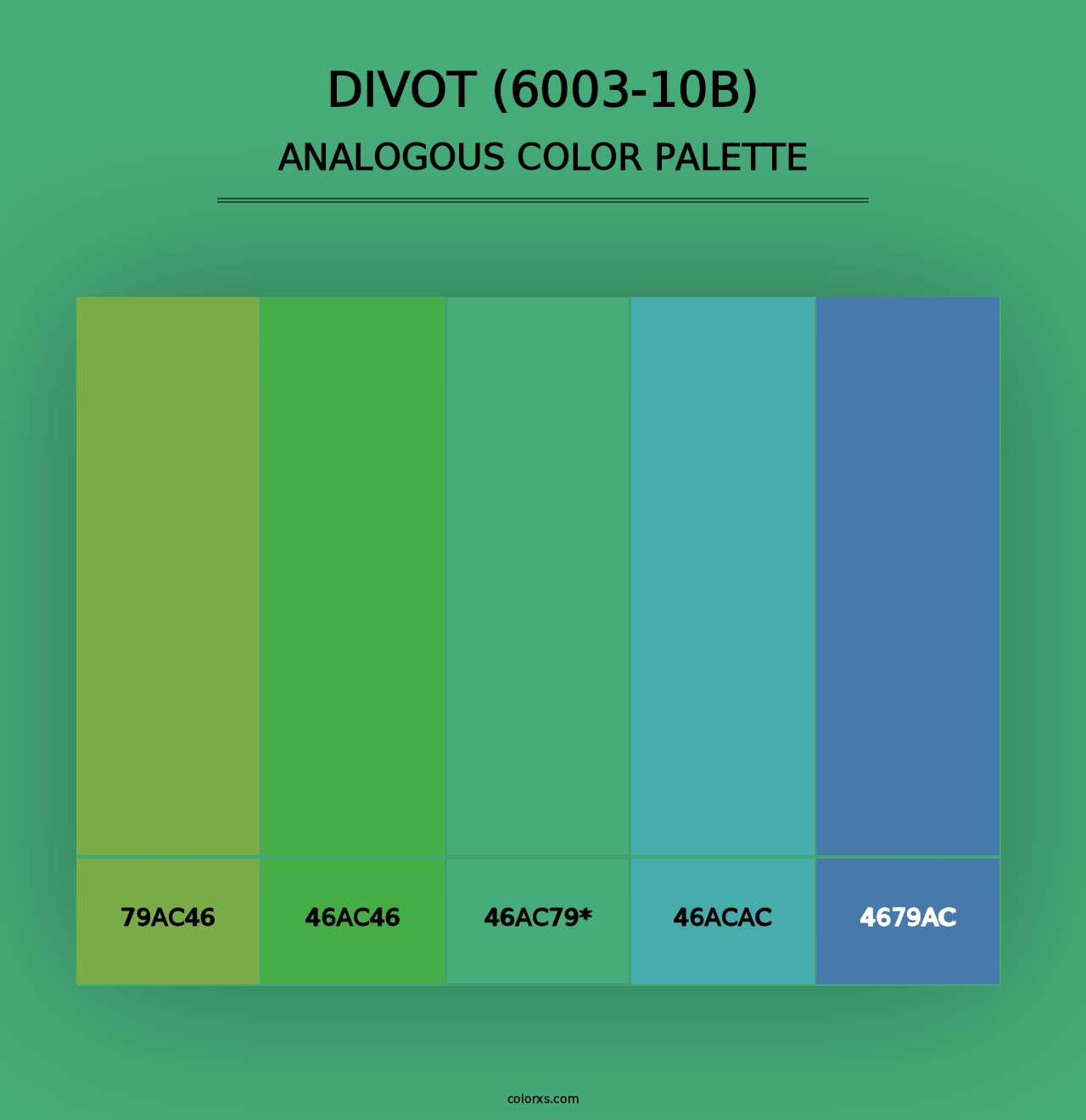 Divot (6003-10B) - Analogous Color Palette