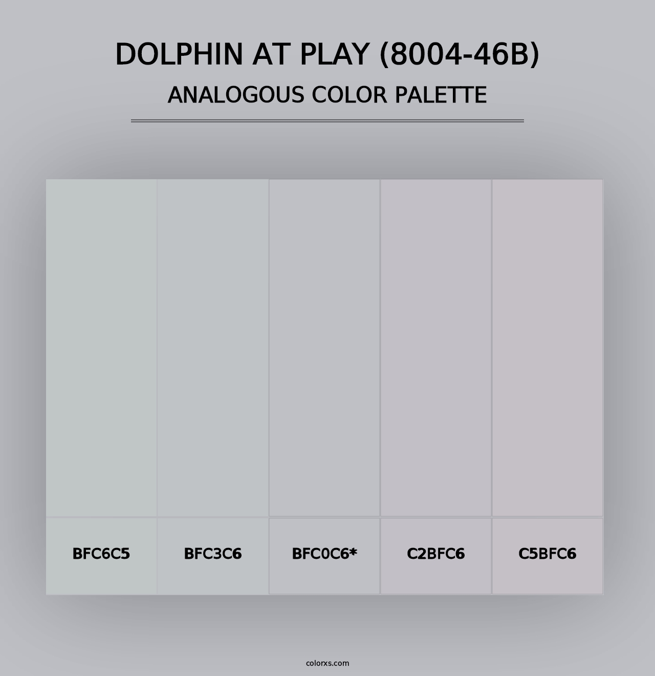 Dolphin at Play (8004-46B) - Analogous Color Palette