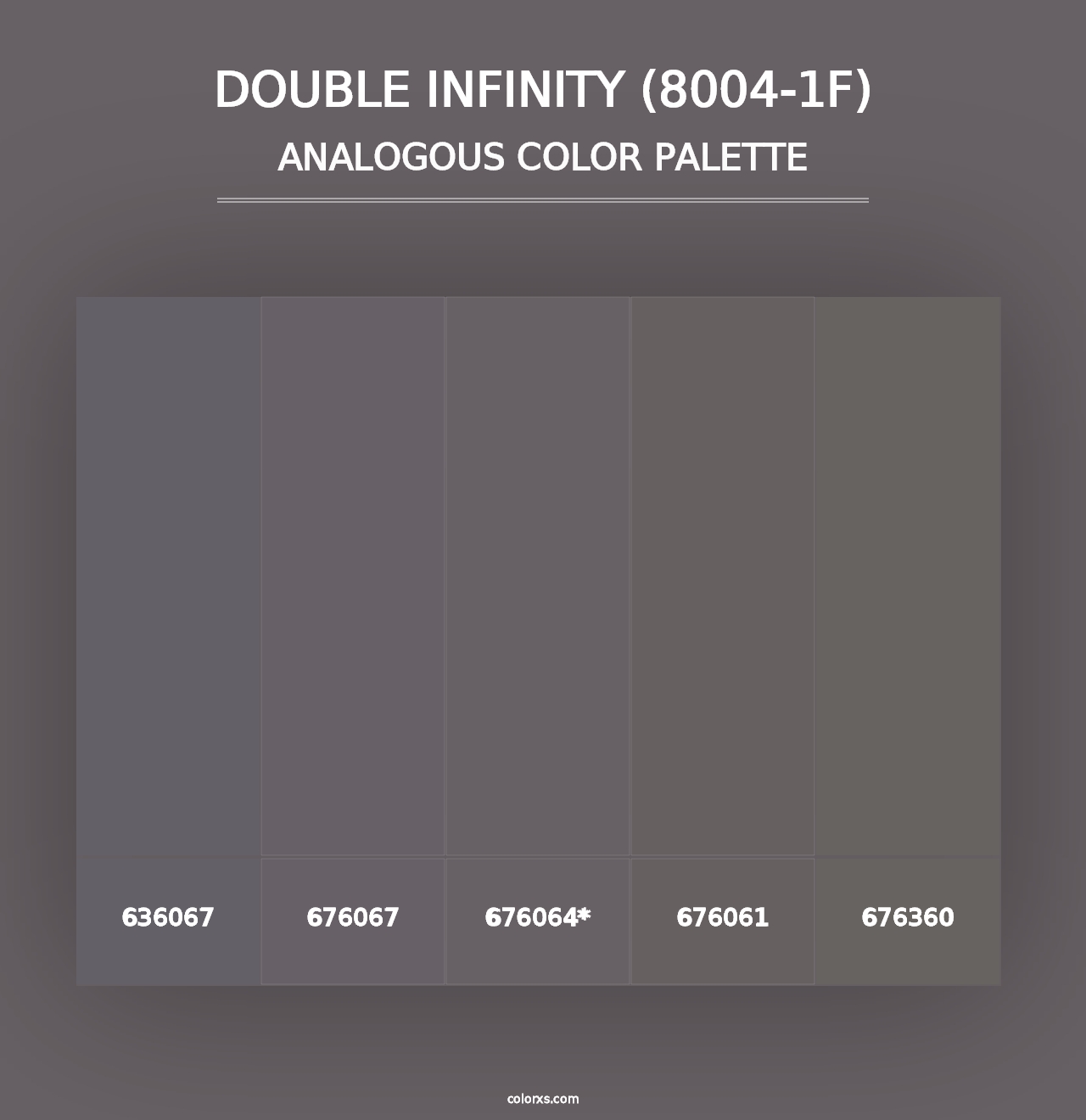 Double Infinity (8004-1F) - Analogous Color Palette