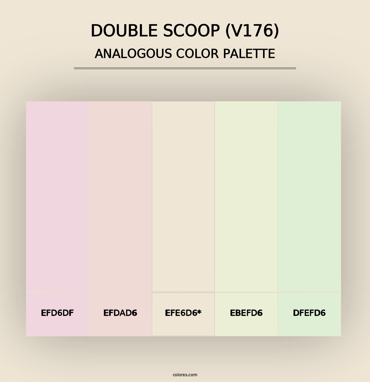 Double Scoop (V176) - Analogous Color Palette