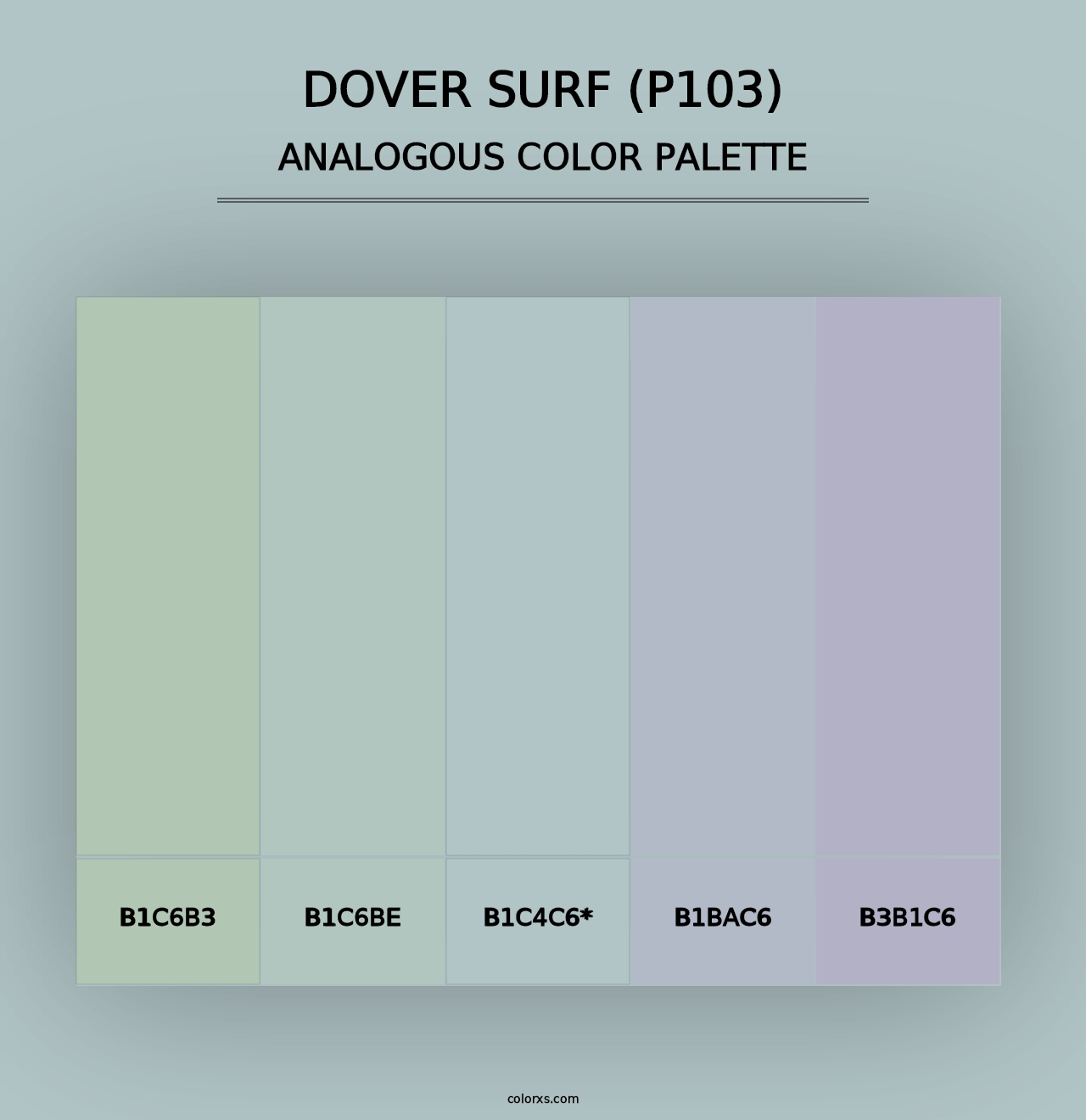 Dover Surf (P103) - Analogous Color Palette