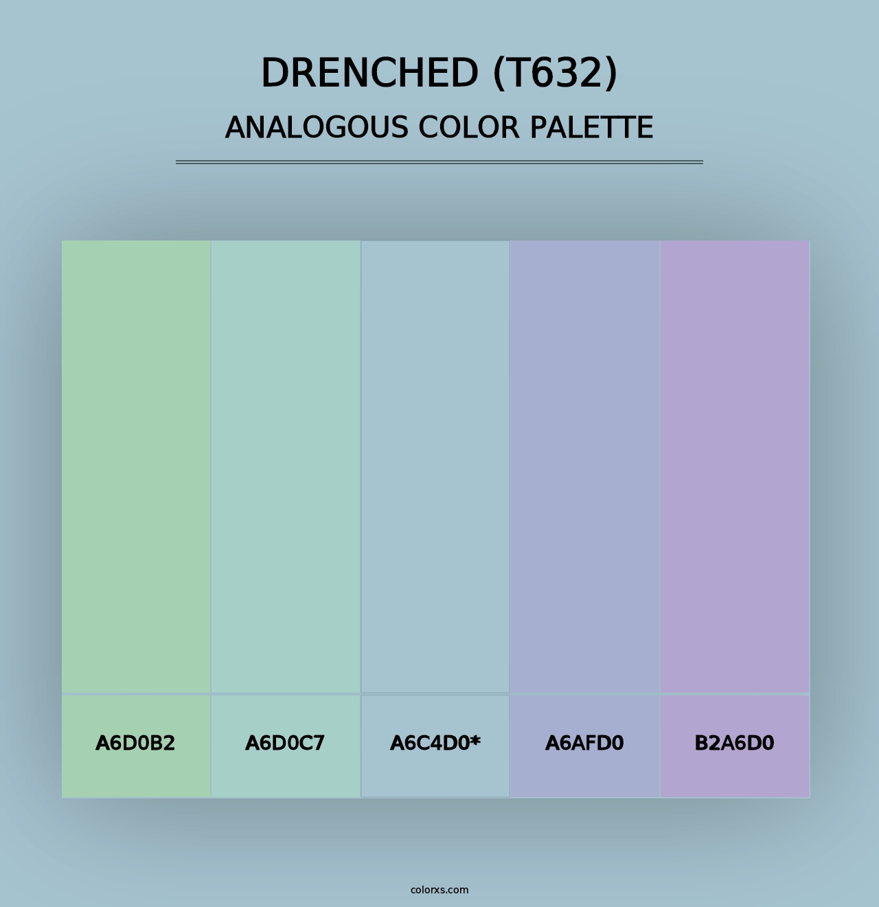 Drenched (T632) - Analogous Color Palette