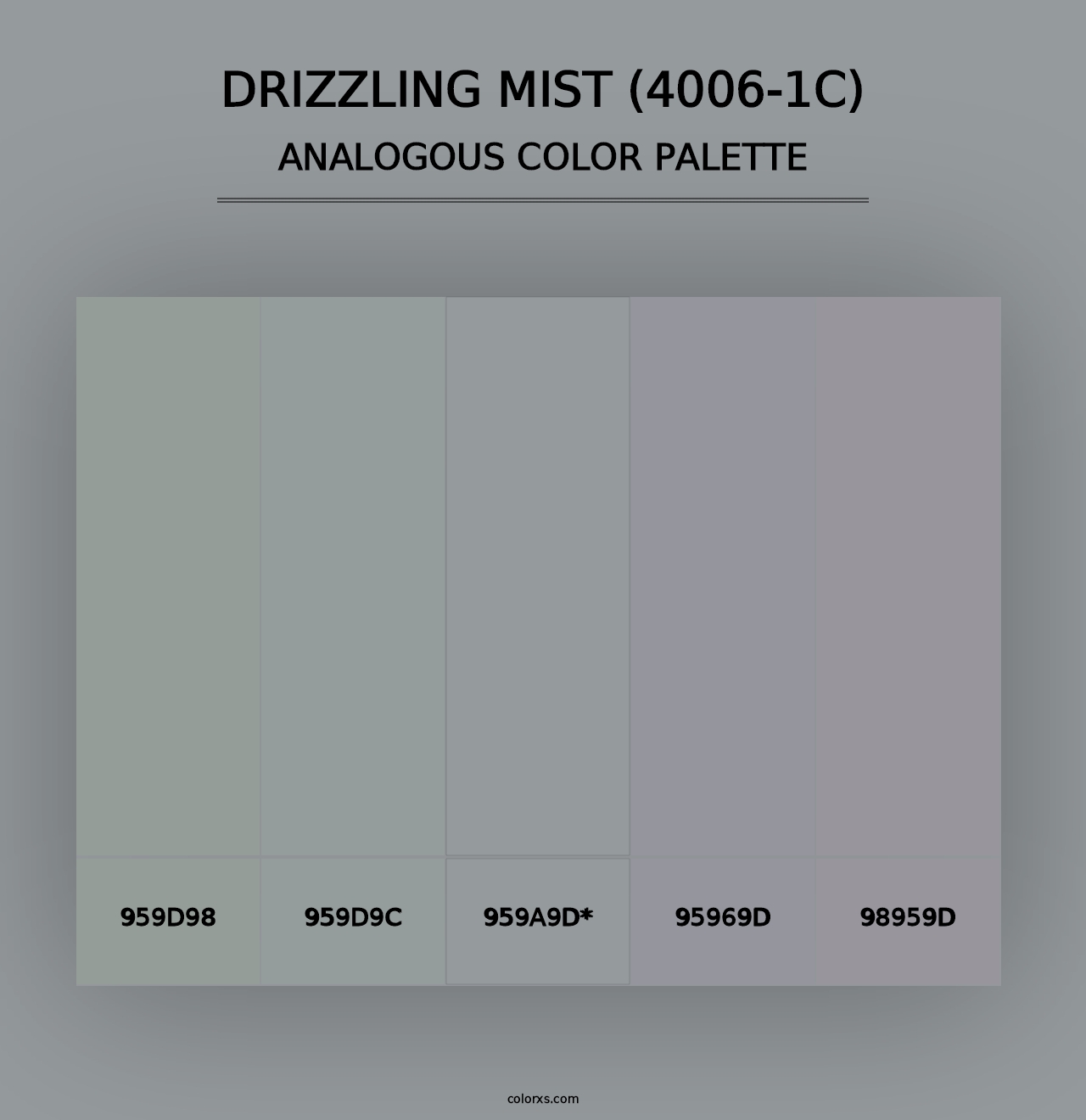 Drizzling Mist (4006-1C) - Analogous Color Palette