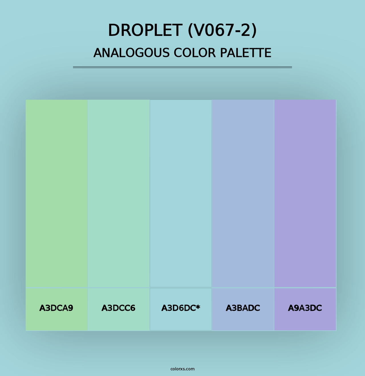 Droplet (V067-2) - Analogous Color Palette