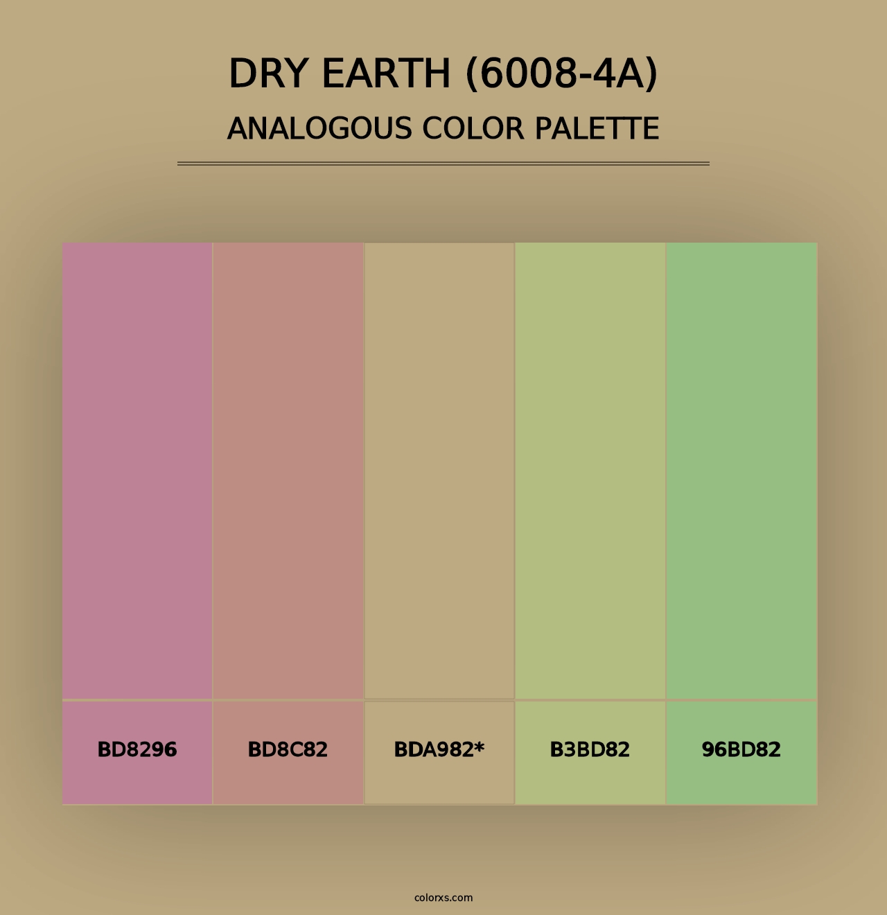 Dry Earth (6008-4A) - Analogous Color Palette