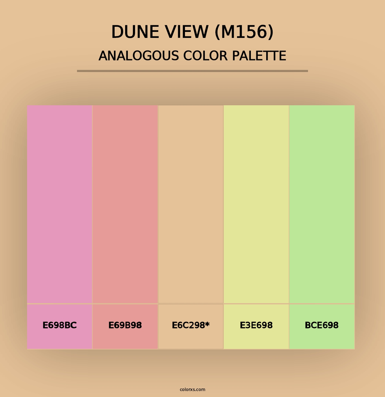 Dune View (M156) - Analogous Color Palette