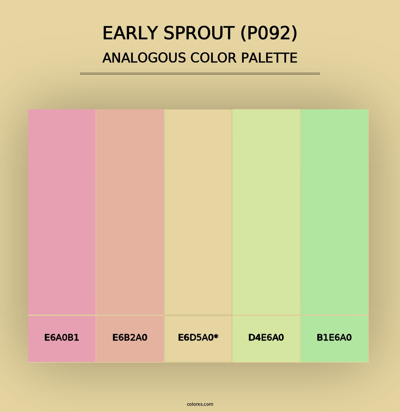 Early Sprout (P092) - Analogous Color Palette