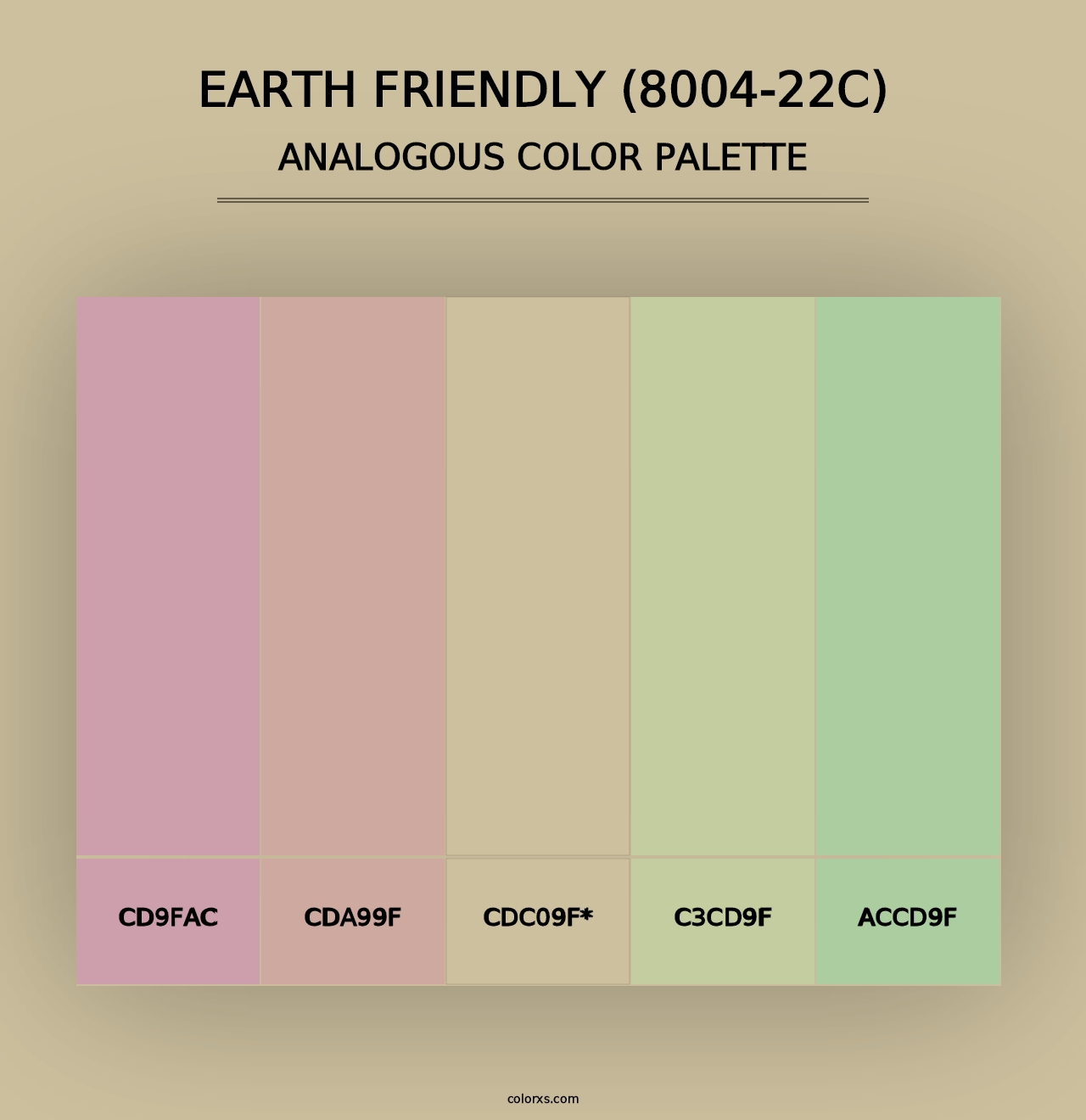 Earth Friendly (8004-22C) - Analogous Color Palette