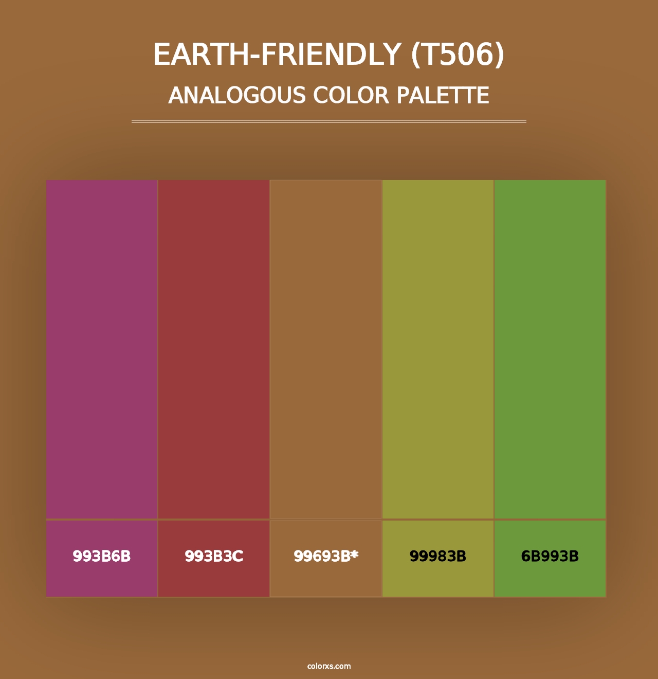 Earth-Friendly (T506) - Analogous Color Palette