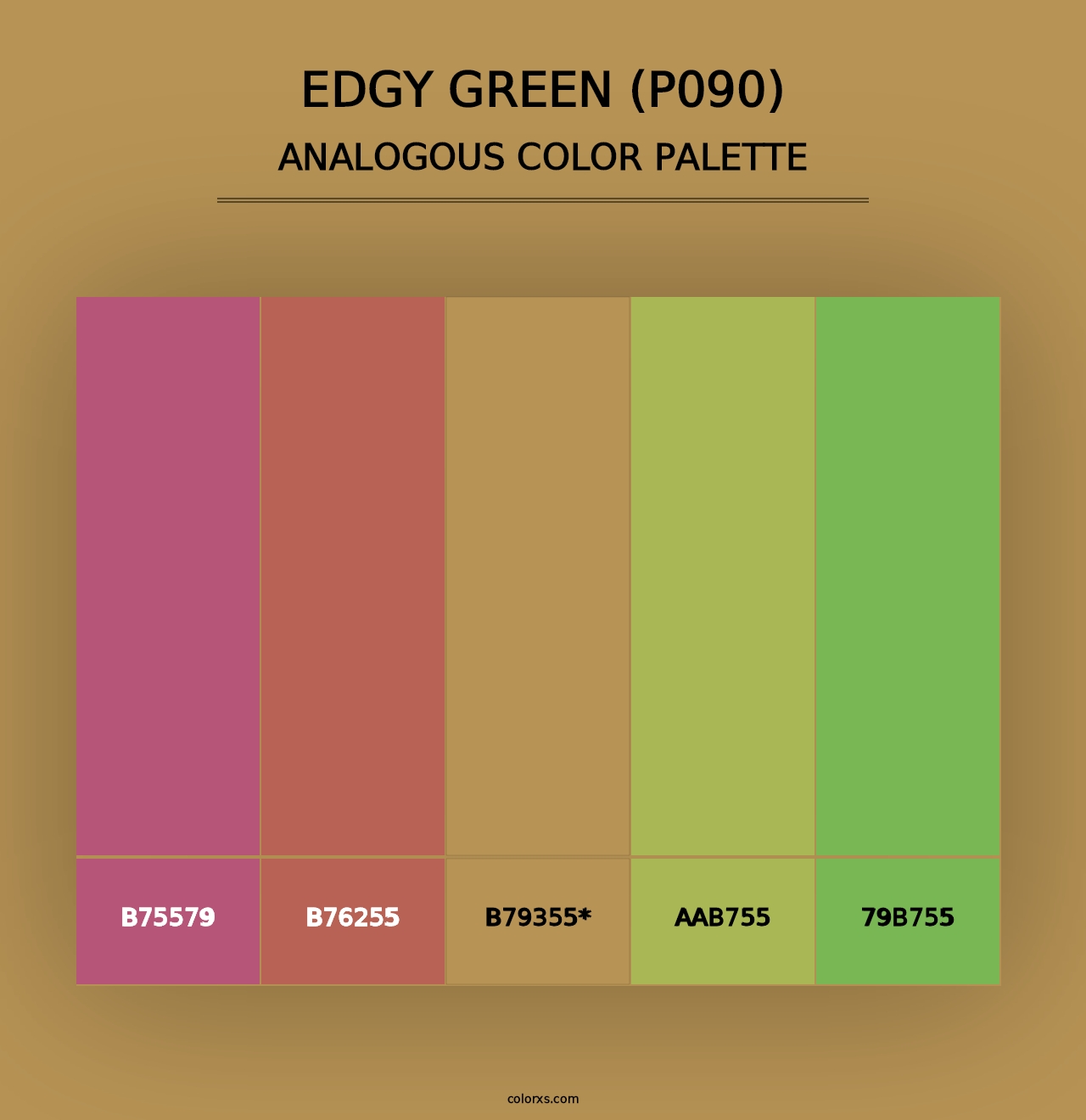 Edgy Green (P090) - Analogous Color Palette