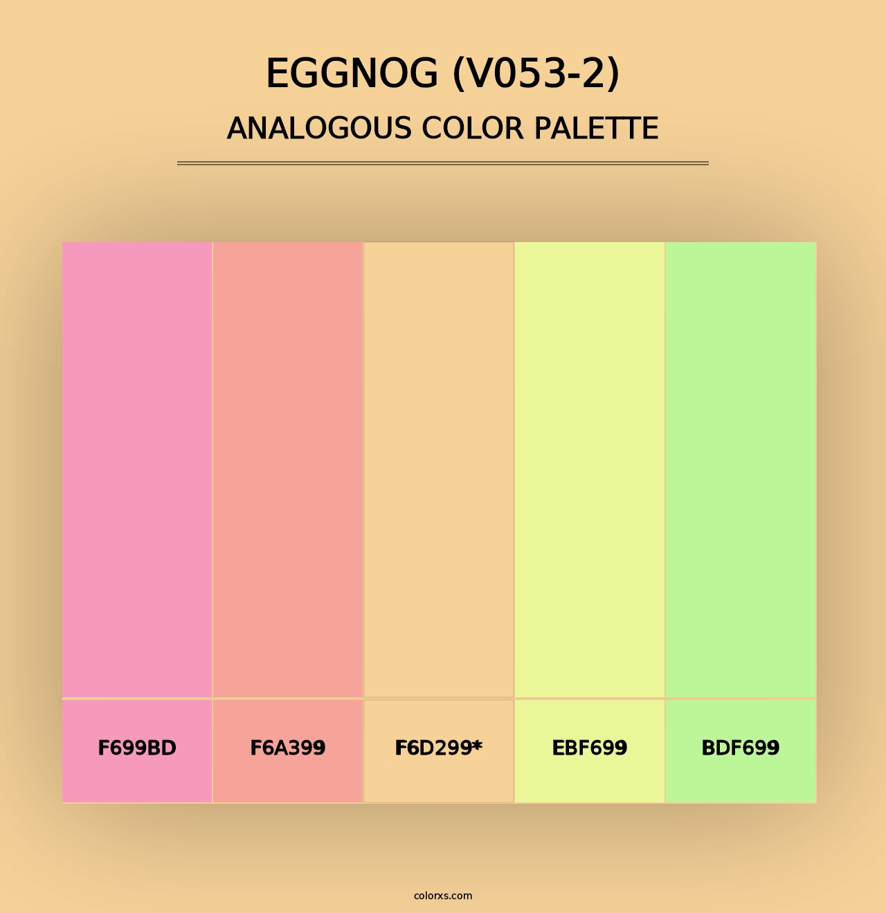 Eggnog (V053-2) - Analogous Color Palette