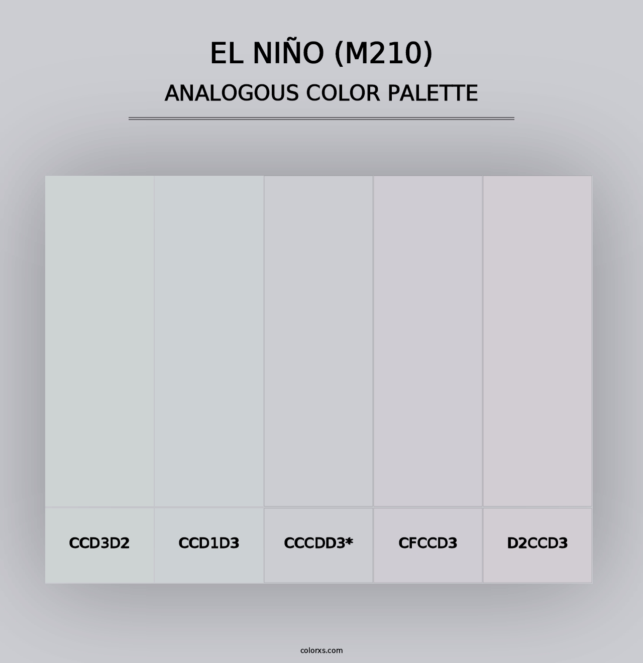 El Niño (M210) - Analogous Color Palette