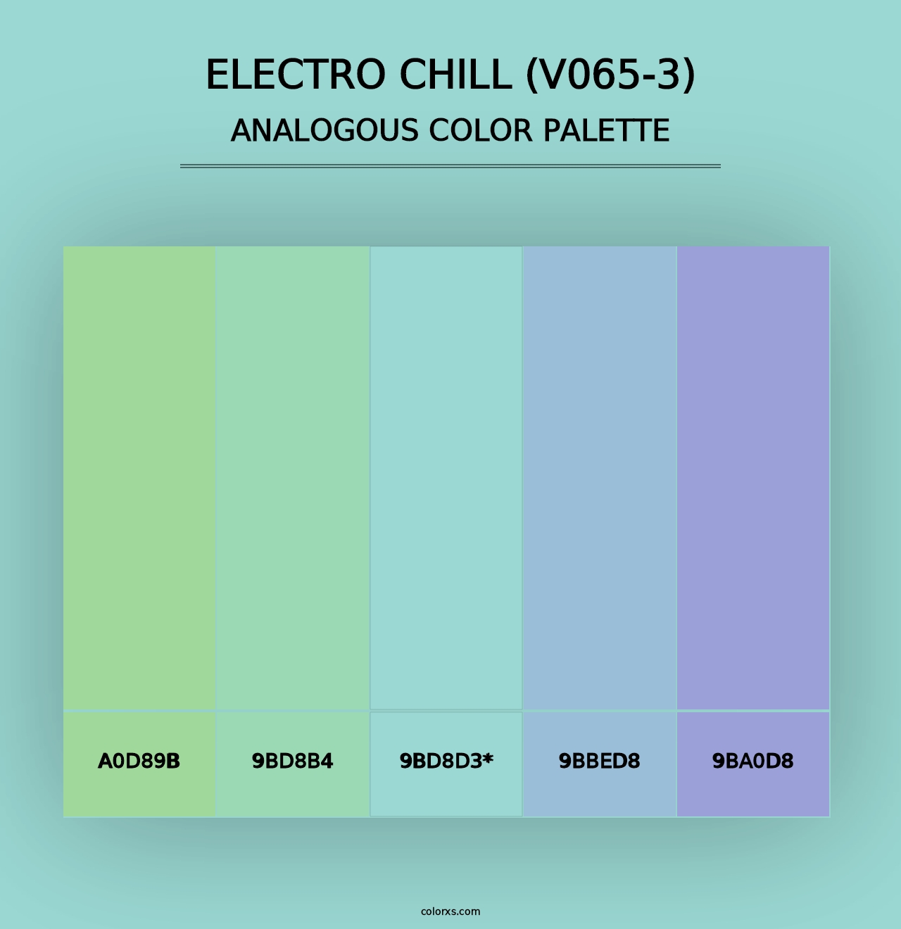 Electro Chill (V065-3) - Analogous Color Palette