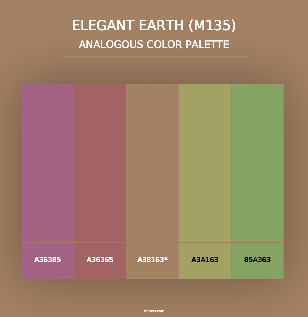 Elegant Earth (M135) - Analogous Color Palette