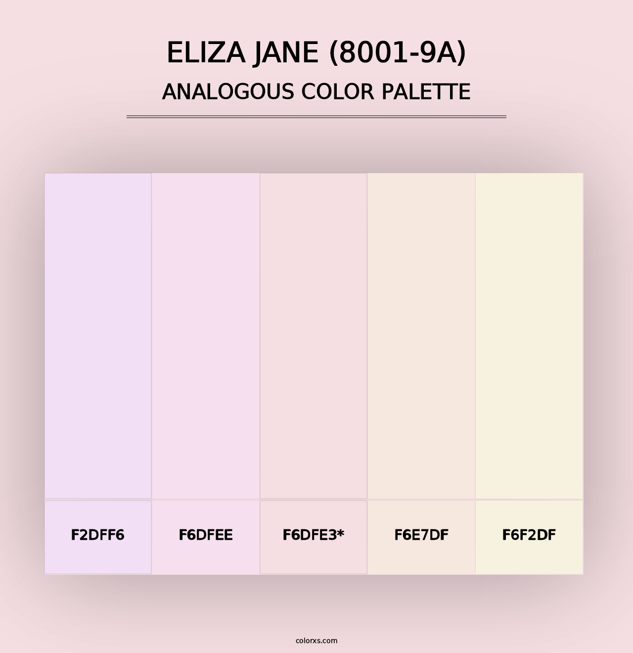 Eliza Jane (8001-9A) - Analogous Color Palette