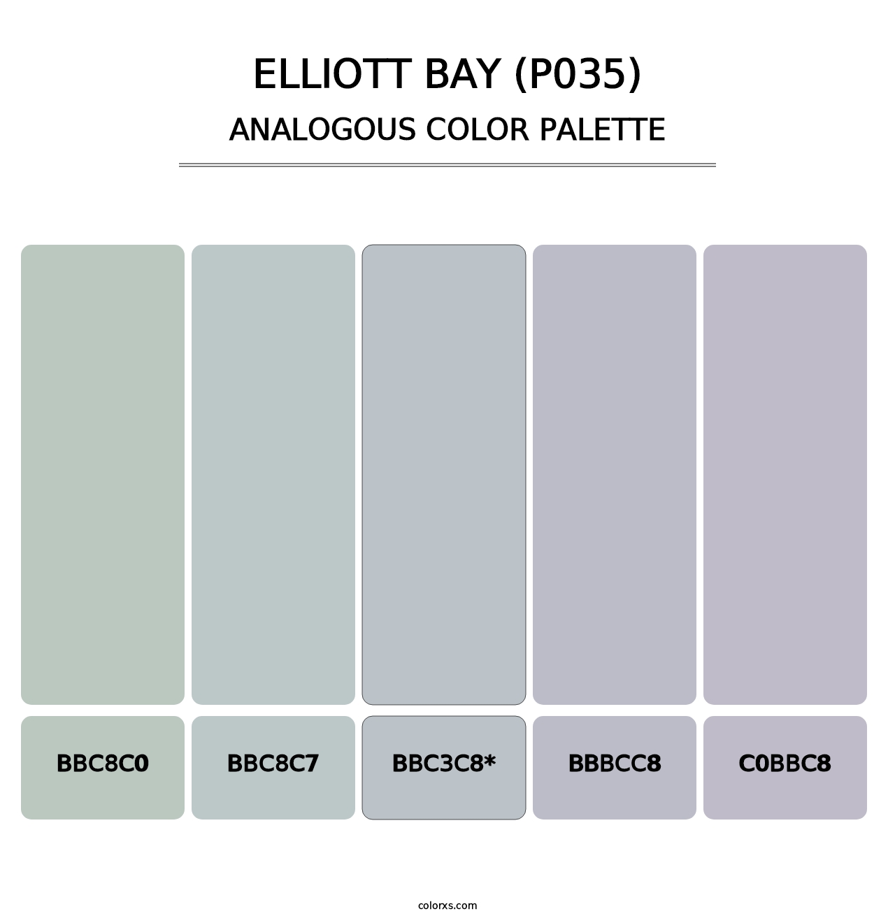 Elliott Bay (P035) - Analogous Color Palette