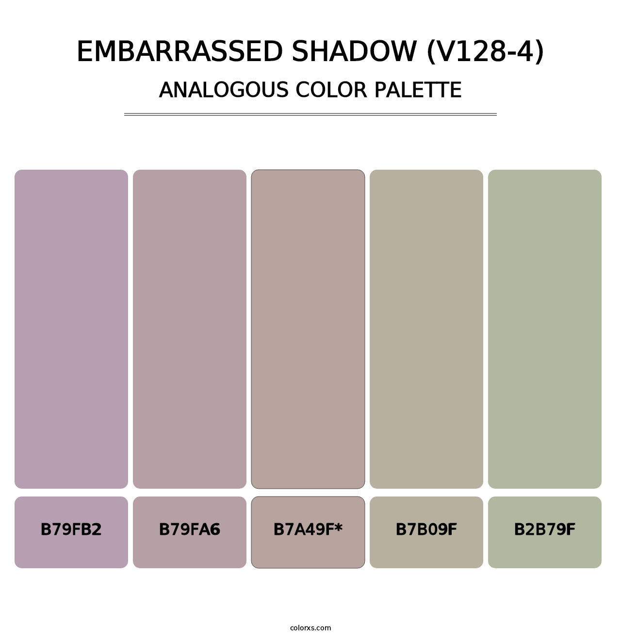 Embarrassed Shadow (V128-4) - Analogous Color Palette