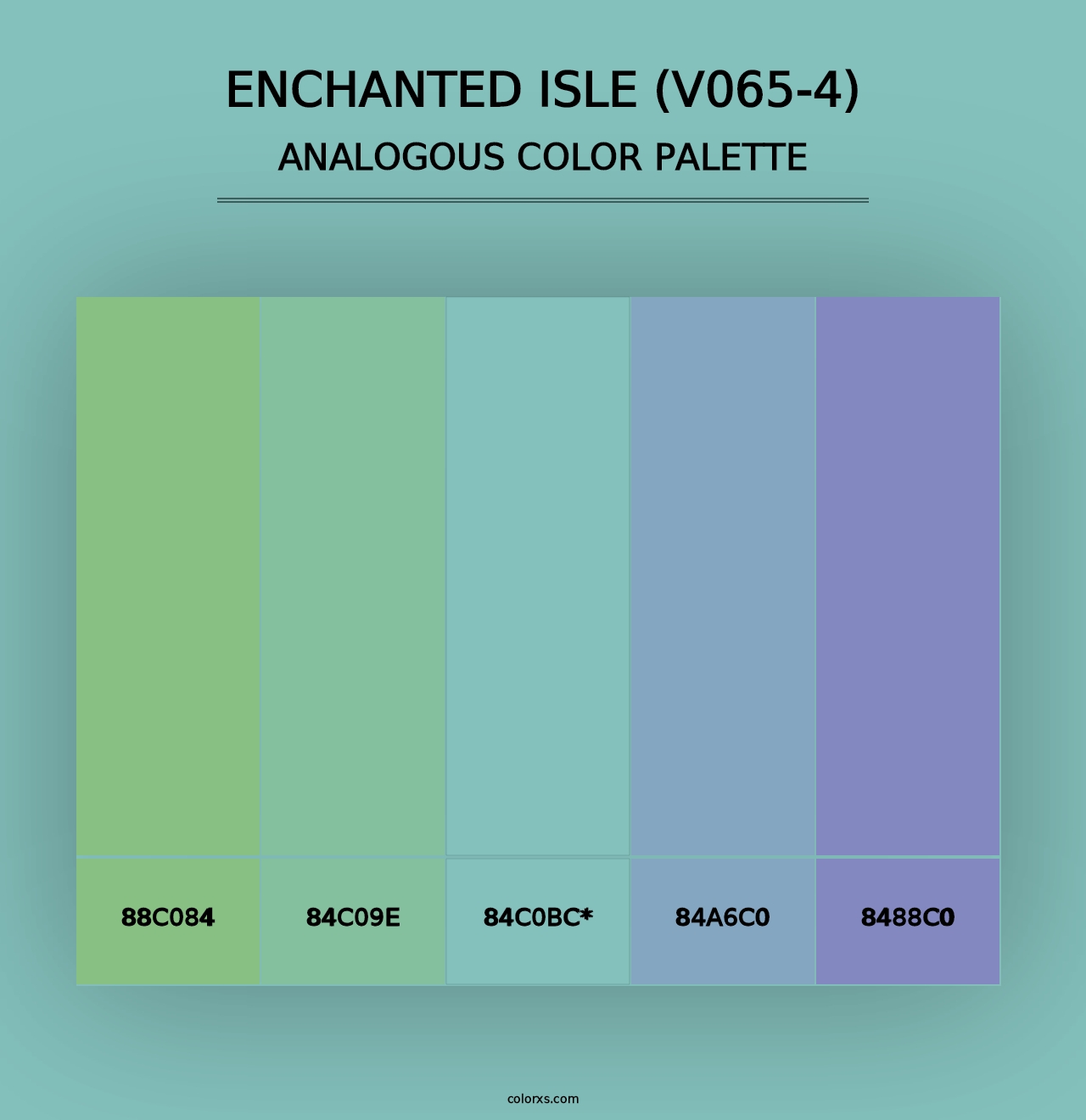 Enchanted Isle (V065-4) - Analogous Color Palette